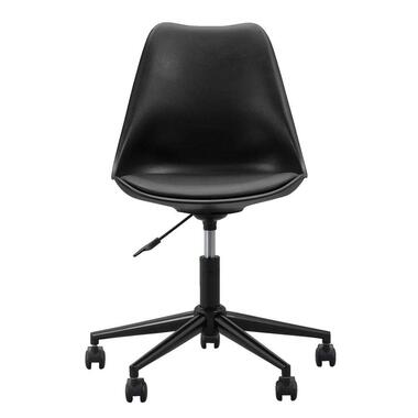 Chaise de bureau Senja - plastique noir - métal noir product
