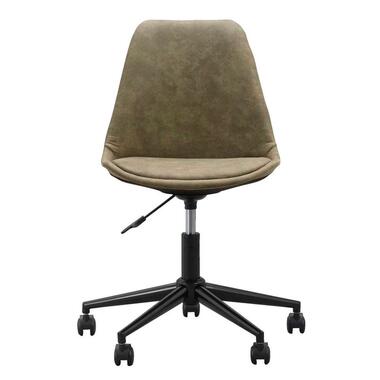 Chaise de bureau Senja - tissu vert - métal noir product