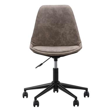 Chaise de bureau Senja - tissu taupe - métal noir product