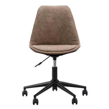 Chaise de bureau Senja - tissu en couleur moka - métal noir product
