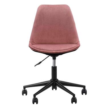 Chaise de bureau Senja - velours rose - métal noir product