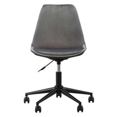 Chaise de bureau Senja - velours gris - métal noir product