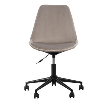Chaise de bureau Senja - velours taupe - métal noir product