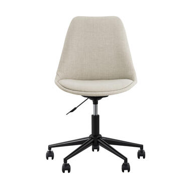 Chaise de bureau Senja - tissu bouclé gris - métal noir product