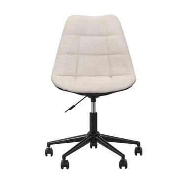 Chaise de bureau Senja - à carreaux - sable - métal noir product