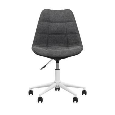 Chaise de bureau Senja - à carreaux - anthracite - métal blanc product