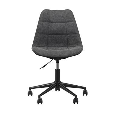 Chaise de bureau Senja - à carreaux - anthracite - métal noir product