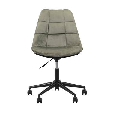 Chaise de bureau Senja - à carreaux - vert - métal noir product