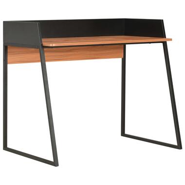 vidaXL Bureau Noir et marron 90x60x88 cm product