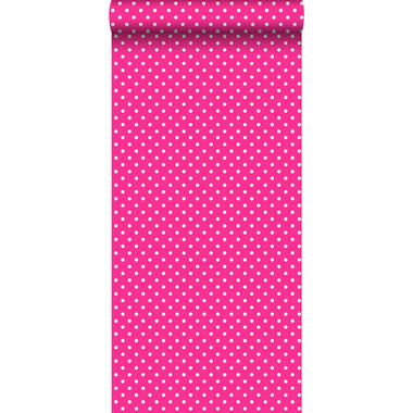 ESTAhome behang - kleine stippen - roze - 53 cm x 10,05 m product