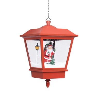 vidaXL Lampe suspendue de Noël lumière LED Père Noël Rouge 27x27x45 cm product