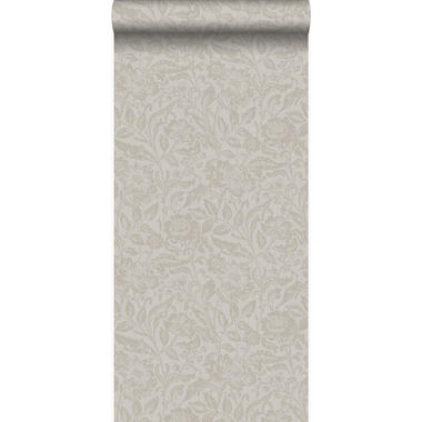 Origin behang - bloemen - licht taupe - 53 cm x 10,05 m product