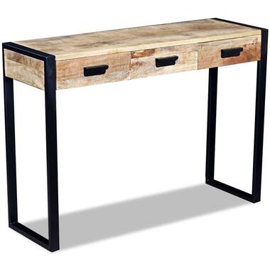 vidaXL Table console avec 3 tiroirs bois de manguier 110x35x78 cm product