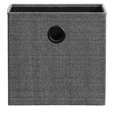 Boîte de rangement Kenzi lin - couleur anthracite - 31x31x31 cm product