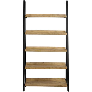 Boekenkast Scott - zwart/naturel - 180x90x40 cm