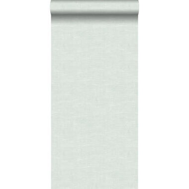 ESTAhome behang - effen linnenstructuur - mintgroen - 53 cm x 10,05 m product