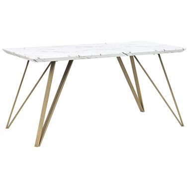 MOLDEN - Eettafel - Goud/ Wit - 80 x 150 cm - MDF product