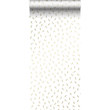 ESTAhome behang - grafisch motief - wit en goud - 0.53 x 10.05 m product