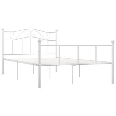 vidaXL Cadre de lit sans matelas blanc métal 140x200 cm product