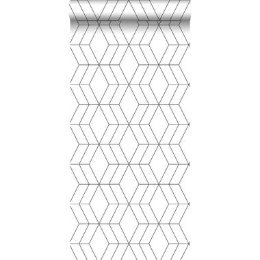 ESTAhome behang - art deco motief - wit en zwart - 0.53 x 10.05 m product