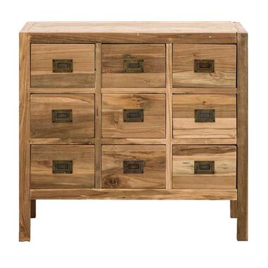 Kast Dean - natural recycled hout - 75x80x35 cm product