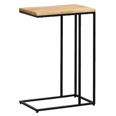 Table d'appoint Kyan - noire/couleur naturelle - 60x40x25 cm product