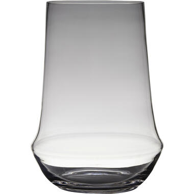 Bellatio design Vaas - transparant - glas - groot - 25 x 35 cm product