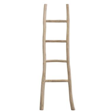 Decoratieve ladder Roel - teakkleur - 160x55x5 cm product