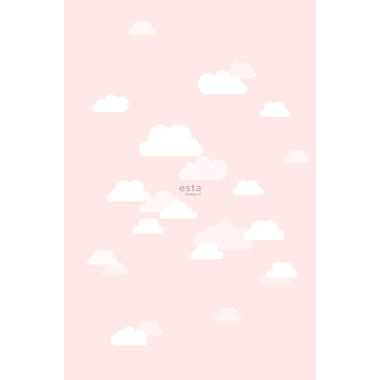 ESTAhome papier peint mural - petits nuages - rose clair product