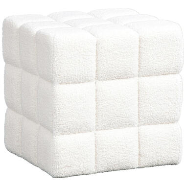 Poef Marbella - wit - 43xØ43 cm product