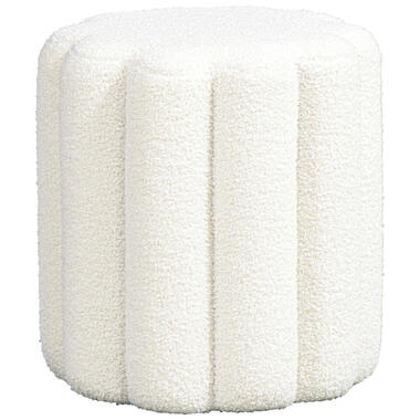 Poef Bilbao - wit - 40xØ38 cm product