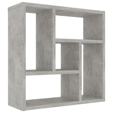vidaXL Wandschap 45,1x16x45,1 cm bewerkt hout betongrijs product