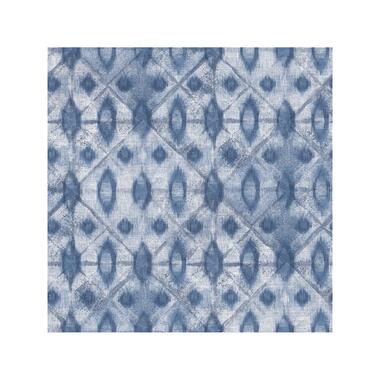 Dutch Wallcoverings - Myriad Meridian blauw - 0,53x10,05m product