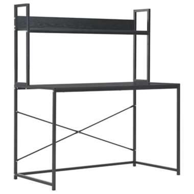 vidaXL Bureau d'ordinateur Noir 120 x 60 x 138 cm product