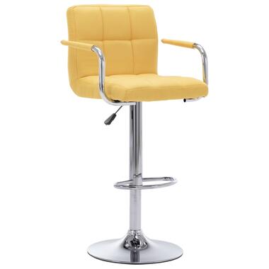 VIDAXL Chaise de bar Jaune Tissu product