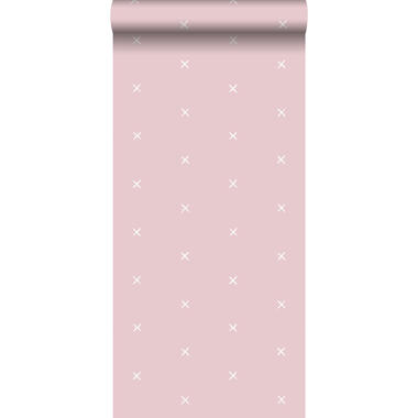 ESTAhome papier peint - motif graphique - rose - 0.53 x 10.05 m product