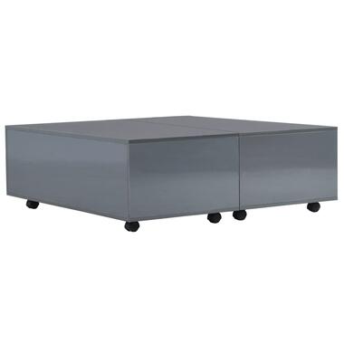 vidaXL Table basse Gris brillant 100x100x35 cm product