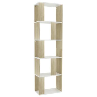 vidaXL Bibliothèque/Séparateur de pièce Blanc chêne sonoma 45x24x159cm product