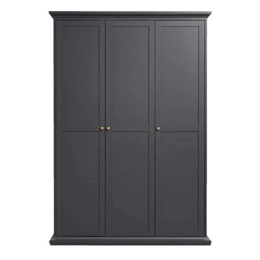 Garde-robe Amber - couleur anthracite - 201x139x61 cm product