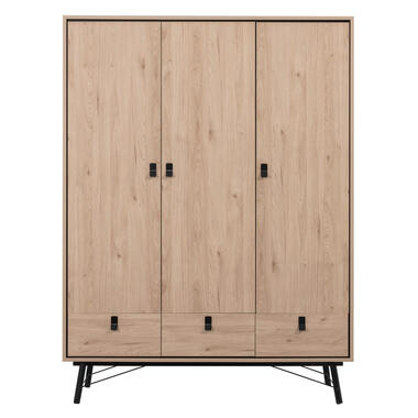 Garde-robe Kansas 3 portes - couleur chêne - 200x150x60 cm product