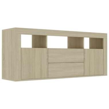 vidaXL Tv-meubel 120x30x50 cm bewerkt hout sonoma eikenkleurig product