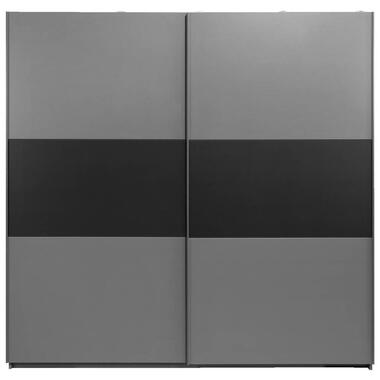 Schuifdeurkast Napoli - antraciet/zwart, softclose - 210x215x60 cm product