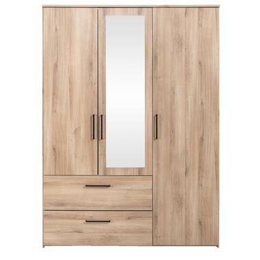 Kleerkast Orleans 3-deurs - eikenkleur - 201x145x58 cm product