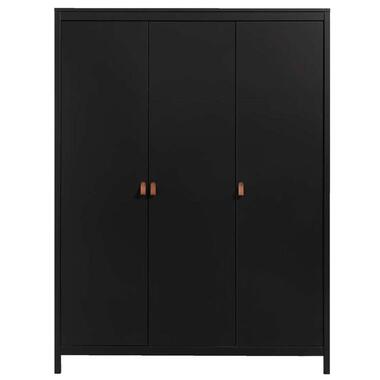 Kleerkast Madeira 3-deurs - zwart - 199x150x58 cm product