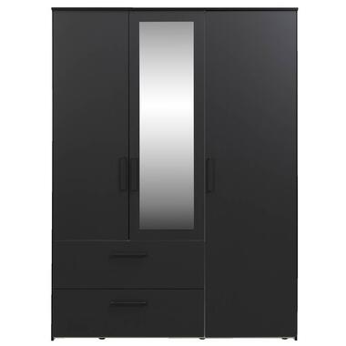 Garde-robe Orléans 3 portes - noire - 201x145x58 cm product