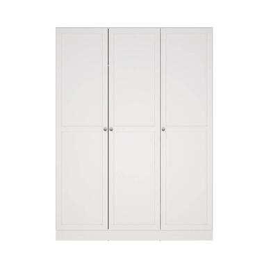 Kleerkast Lynn 3-deurs - wit - 200x147x62 cm product