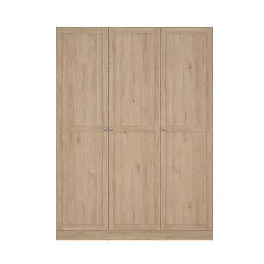 Kleerkast Lynn 3-deurs - eikenkleur - 200x147x62 cm product