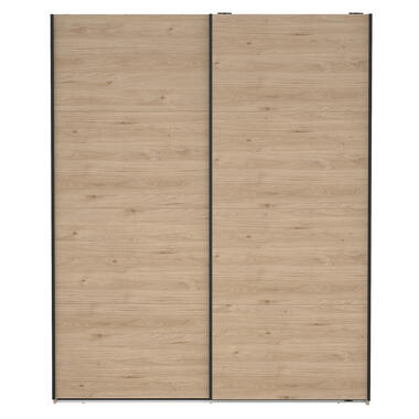 Schuifdeurkast Bergamo - eikenkleur - 221x178,5x66,6 cm product