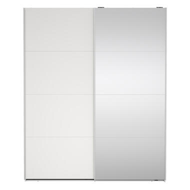 Armoire à portes coulissantes Bergamo - blanc/miroir - 221x178,5x66,6 cm product