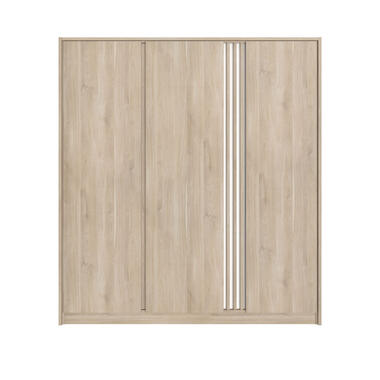 Kleerkast Evi 3-deurs - eikenkleur - 203x185x52 cm product